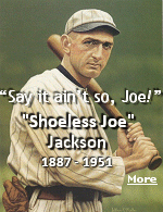 In 1920, ''Shoeless Joe'' Jackson supposedly admitted during testimony to a grand jury that he was one of eight Chicago White Sox baseball players who took bribes to let the Cincinnati Reds win the 1919 World Series. It came to be known as the ''Black Sox scandal'' and it was devastating for baseball fans. According to legend, as Jackson left the courthouse, a heartbroken young boy went up to him and begged: ''Say it ain't so, Joe.''